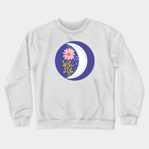 Celestial Moon Crewneck Sweatshirt by saadidesigns